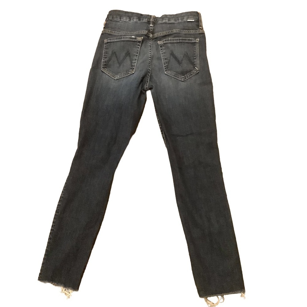 Mother The Looker High-Waisted Skinny Jeans Ankle Fray Size 26 - Picture 3 of 13